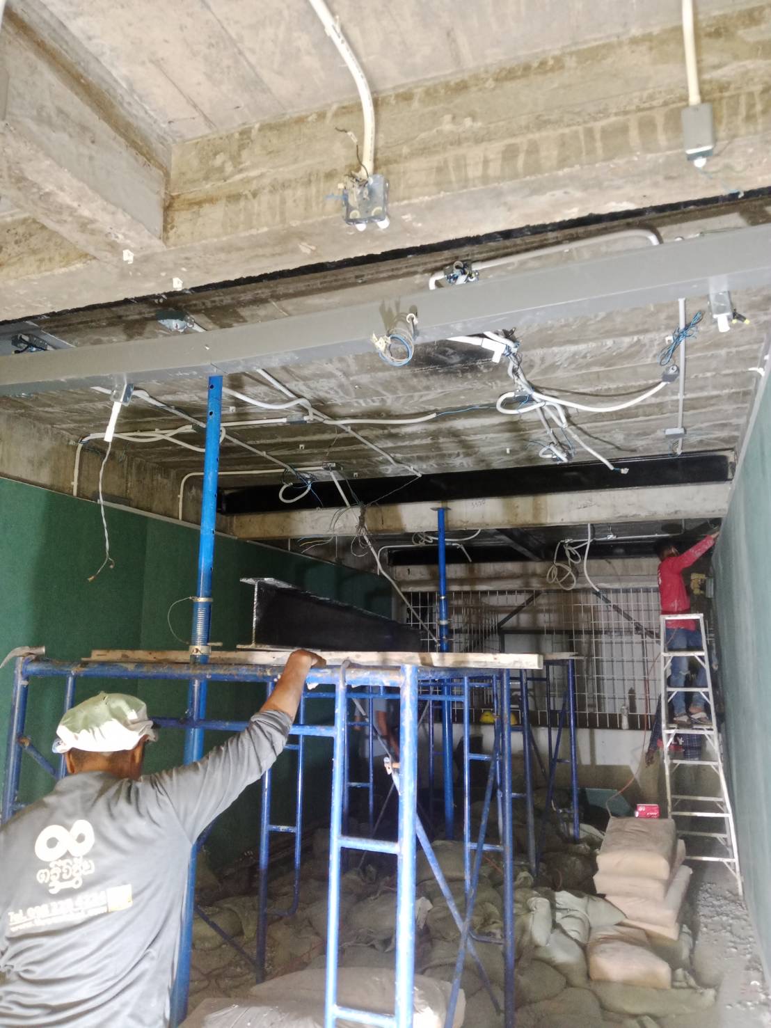 งานเสริมโครงสร้างเหล็กรูปพรรณ