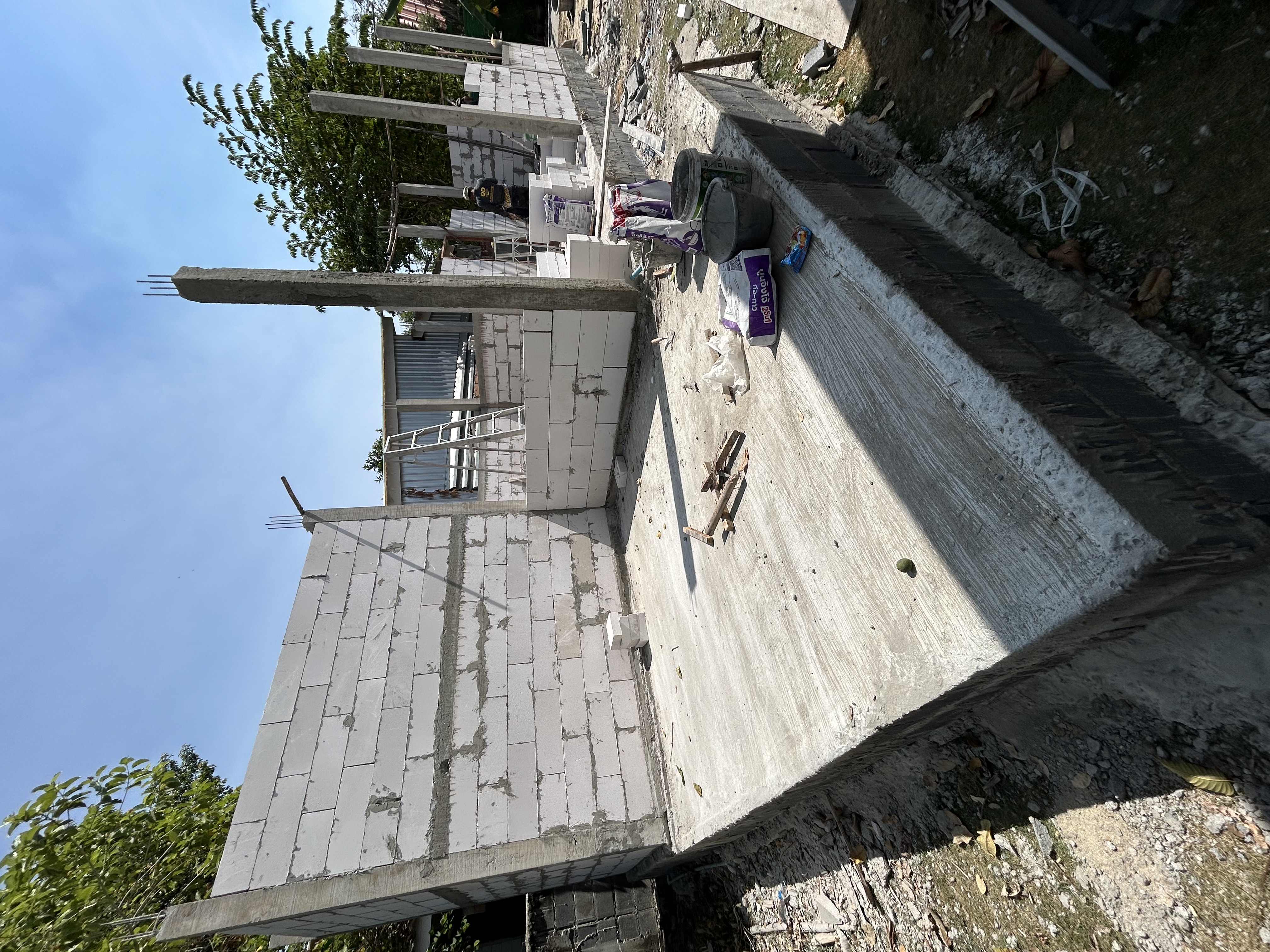 งานก่อสร้างอิฐมวลเบา